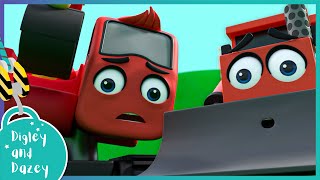 Look Out Digley Danger On A Windy Day 🚧 🚜  Digley and Dazey  Kids Construction Truck Cartoons [upl. by O'Brien]