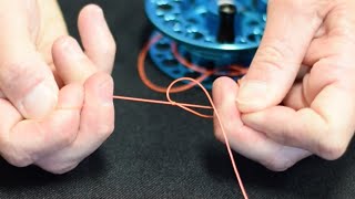 Loading fly line and backing to a fly reel [upl. by Bekelja772]