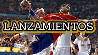 BALONMANO  LANZAMIENTOS [upl. by Leverick]