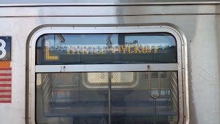 R143 L Train ride from Canarsie Rockaway Parkway to Myrtle Wyckoff Avenues [upl. by Shimkus]