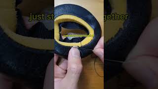 How to fix headphone cushion diyheadphone headphoneearpads [upl. by Lladnek]