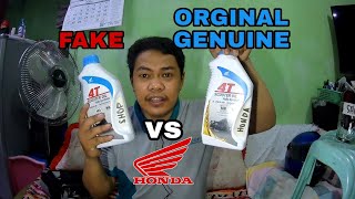 ENGINE OIL FAKE vs ORGINAL HONDA GENUINE OIL [upl. by Doug]