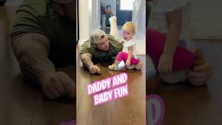 Broken leg won’t stop dad from baby playtime fun [upl. by Aryn]