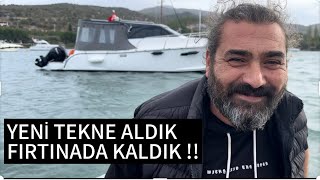 TEKNEDE ALDIK FIRTINAYA YAKALANDIK  14 Metre Yelkenli Gezdik vlog kamp teknedeyaşam [upl. by Ramahs]