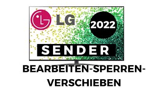 LG TV 2022 Sender bearbeitensperren [upl. by Monafo732]