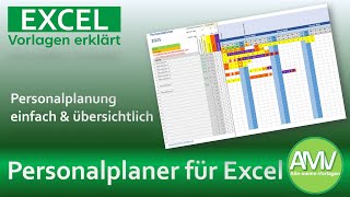 Personalplaner Vorlage für Excel [upl. by Stempson]