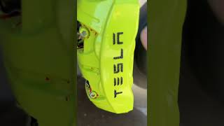 How to REMOVE 🎨 PAINT from CALIPERS The EASY WAY automobile tesla caliper [upl. by Llegna484]