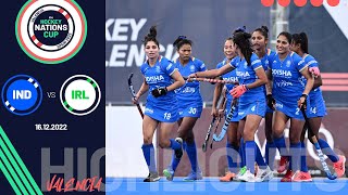 FIH Hockey Nations Cup Women Game 16 highlights  India vs Ireland [upl. by Aikas825]