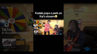 Kodak Pops A P On Kai’s Stream 😳 trending viralvideo kodakblack kaicenatstream kaicenat [upl. by Damaris]