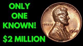 2024 THE MILLION DOLLAR 1968 LINCOLN PENNY WITHOUT MINT MARK COIN PENNIES WORTH MONEY [upl. by Rehtnug]