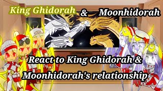 King Ghidorah amp Moonhirabh react to Moonhidora amp King Ghidorahs Relationship Godzilla Comic Dub [upl. by Anahpets]