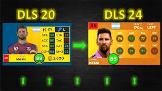 DLS 20 VS DLS 24 PLAYERS RATING  dls 24 amp dls 20🔥 [upl. by Avaria]