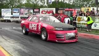 MGAWOT III 7 SECOND RIPS R32 SKYLINE  NZ 4 amp ROTOR NATIONALS 2014 [upl. by Tnarg]