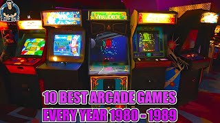 Top 10 Arcades Games Every Year From 19801989 100 Games [upl. by Beryl]