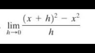 lim as h approaches 0 xh2  x2h [upl. by Ardnad]