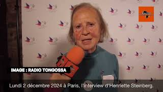 Lundi 2 décembre 2024 à Paris linterview dHenriette Steinberg [upl. by Messing430]