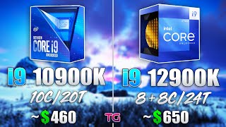 i9 10900K vs i9 12900K  Test in 10 Games [upl. by Kostival603]