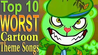 Top 10 Worst Cartoon Theme Songs [upl. by Oremoh]