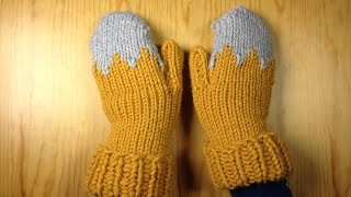 Cómo tejer en telar unos guantes manoplas Tutorial DIY [upl. by Ennahoj]