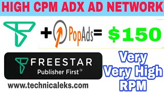 Freestar Adx Ad Network High Cpm Adsense Alternative ad network blogger ads network instant approved [upl. by Artiek890]