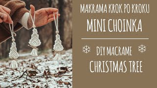 18 Makrama krok po kroku Mini choinka  dokładne tłumaczenie węzłów  DIY Macrame christmas tree [upl. by Potts414]