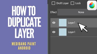 TUTORIAL DUPLICATE LAYER DI MEDIBANG PAINT ANDROID [upl. by Elauqsap703]