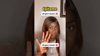 HOW TO PRONOUNCE EPITOME english pronunciation [upl. by Collis126]