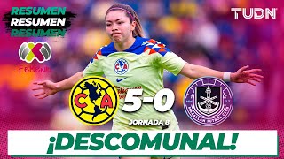 HIGHLIGHTS  América 50 Mazatlán  Liga Mx Femenil CL2024 J8 [upl. by Clifton]