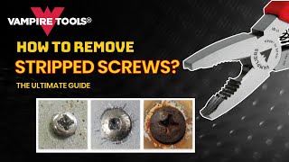 How to remove stripped screws with screw extractor pliers  Vampliers demovideo [upl. by Aivyls419]