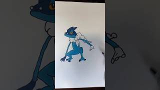 Trying2Cre8 frogadier Let me know what you think pokemon greninja drawing sketch draw art [upl. by Ailemac]