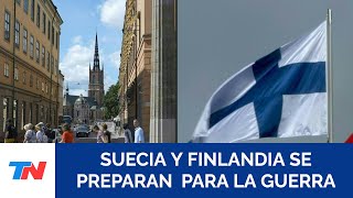 Suecia y Finlandia instaron a sus habitantes a prepararse para una posible guerra [upl. by Ynnavoig44]