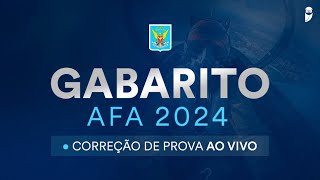 Gabarito AFA  Academia da Força Aérea 2024 correção de prova ao vivo [upl. by Olimpia]