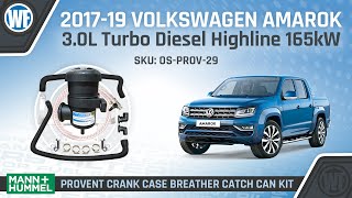 Provent Oil Catch Can Kit Install for Volkswagen Amarok 2017on 30L TD V6 TDi550  OSPROV29 [upl. by Page]