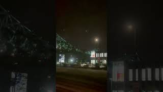 Jacques Cartier Bridge Downtown Night View Driving Montreal travel travelvlog canadalife [upl. by Essex]