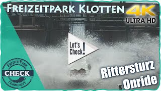 Freizeit amp Wildpark Klotten  Rittersturz Onride HD4k [upl. by Ahsemak]