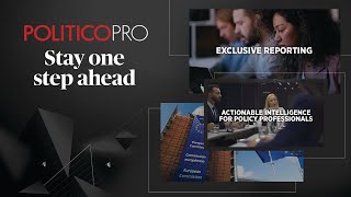 Stay one step ahead with POLITICO Pro  POLITICO [upl. by Araeic103]