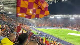 RomaLeicester Forza Roma forza Lupi di Lando Fiorini a squarciagola [upl. by Nogem]