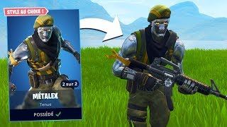 NOUVEAU SKIN METALEX SUR FORTNITE BATTLE ROYALE [upl. by Aufmann]