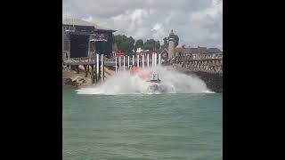 RNLI Tamar Class Lifeboat Launch from Shoreham Harbour shorts [upl. by Ellennod]