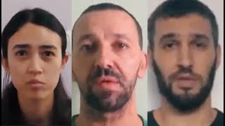 Three Hostages Featured In Hamas Video Threat To Israel [upl. by Htebasil]