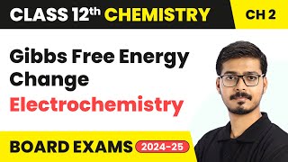 Gibbs Free Energy Change  Electrochemistry  Class 12 Chemistry Chapter 2  CBSE 202425 [upl. by Helyn110]