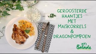 Geroosterde haantjes met maïskorrels amp dragonpompoen [upl. by Anirtak]