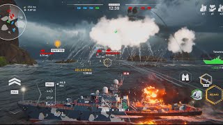 Warships Mobile  Max Graphics Gameplay  Snapdragon 8 Gen 1 [upl. by Egoreg]