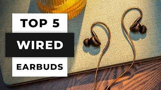 TOP 5 Best Wired Earbuds 2024 [upl. by Harrison]