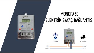 Monofaze tek faz elektrik sayaç bağlantısı nasıl yapılır [upl. by Gard]