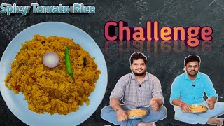 👉Bava Vs Brother Tomato Rice Challenge🤗villagetamatorecipetamotoricericechallengechallengesyt [upl. by Britt]