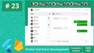 WhatsApp Clone Contacts List and Recent Chats  Flutter amp Firebase Web App Tutorial [upl. by Dnumyar]