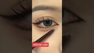 Anime Eye Makeup Doll Eye Makeup Tutorial 💗 makeup eyemakeup womenfashion [upl. by Acinomaj]