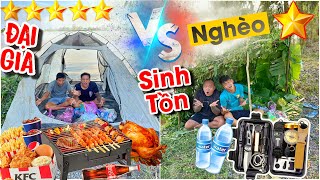 Trận Chiến Cắm Trại Sinh Tồn 1 Sao Với 5 Sao  Có Tất Cả Mọi Thứ Và Tự Săn Bắt [upl. by Annoirb568]