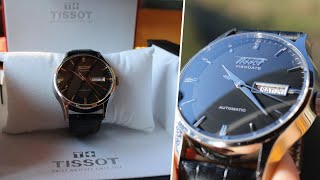 Une MONTRE SUISSE habillée  Tissot Visodate Unboxing et review [upl. by Enelyak]